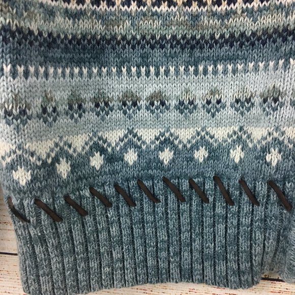 Classic Elements Fair Isle Cardigan Sweater Zip Up - Picture 6 of 11